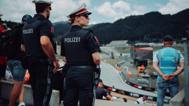 Sicherheitskräfte von Polizei und Security am Red Bull Ring © LPD Stmk